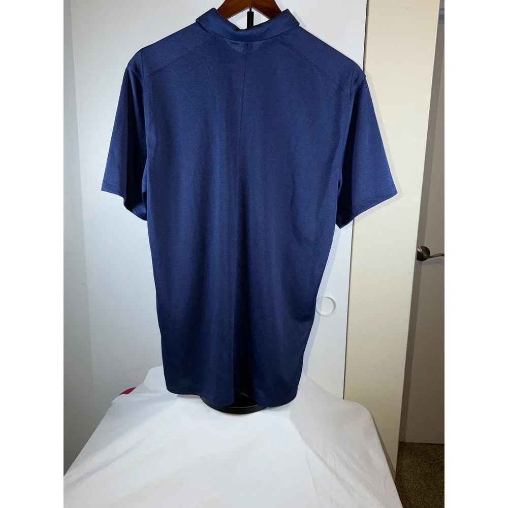 Nike Golf Polo Shirt Mens Size M Navy Blue Dri-FIT Short Sleeve